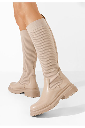 B T Shoes Cizme tip shareta Fareza bej