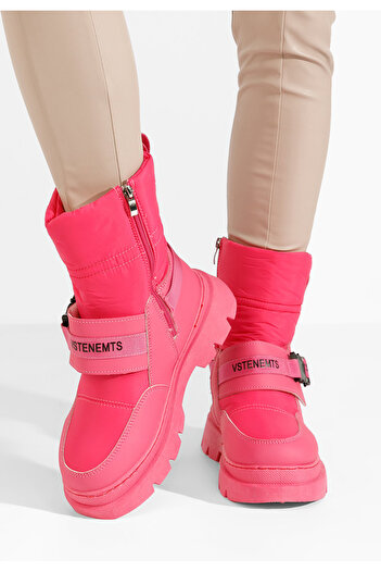 B T Shoes Γυναικειεσ μποτεσ χιονιου Manya φούξια