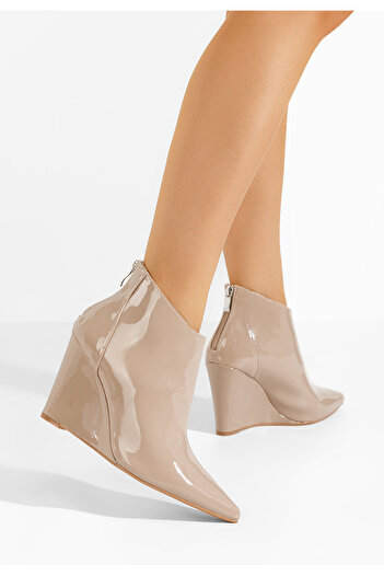 B T Shoes Μποτακια πλατφορμεσ Shenna μπεζ