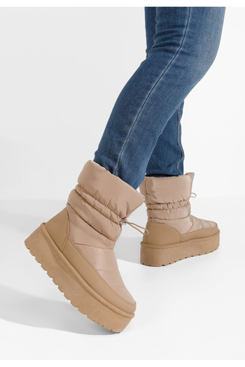 B T Shoes Γυναικείες Μπότες Χιονιού Emorana Χακι