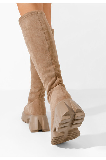 B T Shoes Μπότες με πλατφόρμα Danika Χακι