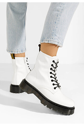 B T Shoes Αρβυλάκια γυναικεία Ricky λευκά