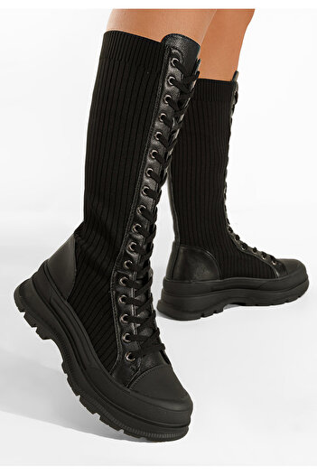 B T Shoes Bocanci inalti dama negri Vizela
