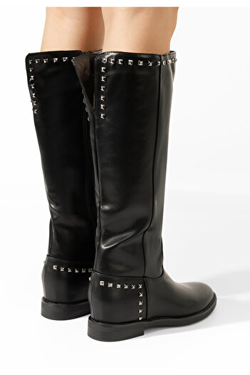 B T Shoes Μπότες με πλατφόρμα Zea Μαύρα