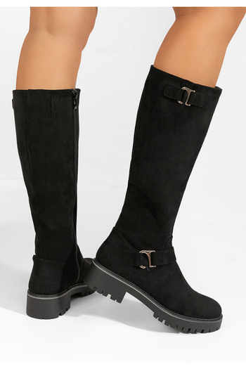 B T Shoes Γυναικείες μποτες Holley Μαύρα