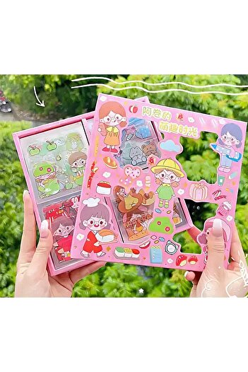 STOREMAX Snshop Garden Girl Themed 100 Sheets 4-Compartment Sticker Set • Bullet Journal 467437