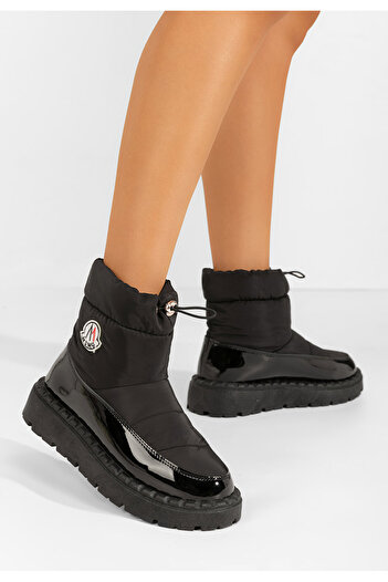 B T Shoes Γυναικείες Μπότες Χιονιού Astuvia Μαύρα