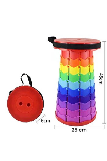 Flippy Telescopic Folding Chair, Flippy, Portable, Universal, Supports 150 kg, Height 45 cm, Multicolor