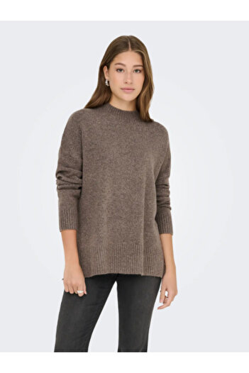 ONLY Γυναικείο πουλόβερ Oversize Onlhazel LS Highneck Overs Pull Knt Noos 15352853
