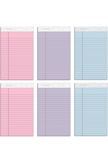 STOREMAX Snshop Prism Plus% 100 Recycled Legal Pad, 12.7 X 20.3 Cm, Perforated, Different Colors