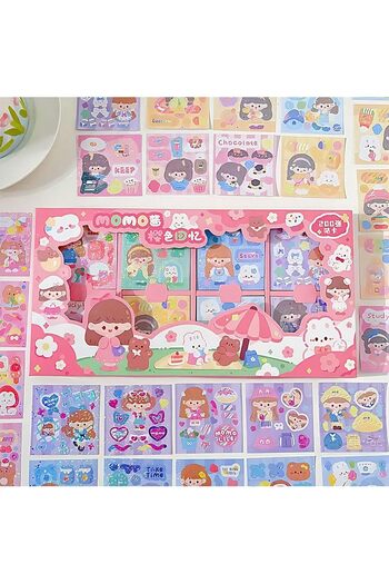 STOREMAX Snshop Momo Themed 200 Sheets Sticker Set • Bullet Journal 467437