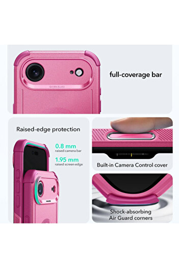 ESR Husa iPhone 17 Air Cyber ​​​​Halolock, roz