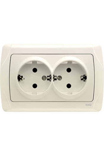 STOREMAX Sersashop Carmen Cream Double Grounded Socket 266450