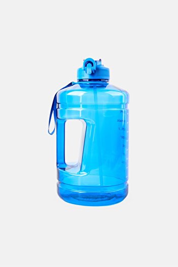 Fuelmate Gallon Water Bottle With Silicone Straw 3780 ml, Blue