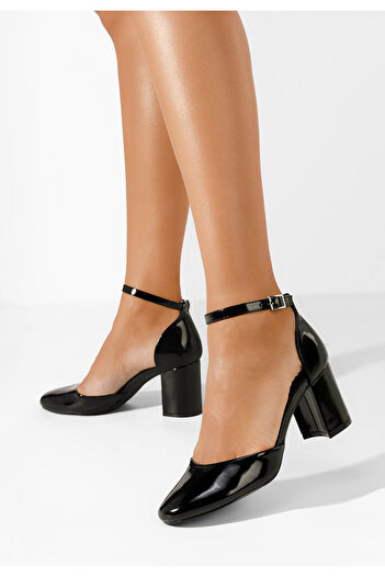 B T Shoes Black Fadivia chunky heel shoes