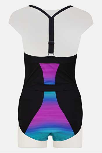 SPEEDO Women Embroidered Logo Non Padded One Piece Swimwear, Muliticolor