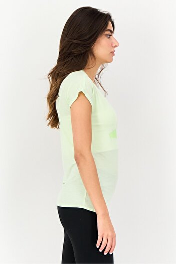 adidas Women Sportswear Fit Short Sleeves Training Top, Light Green