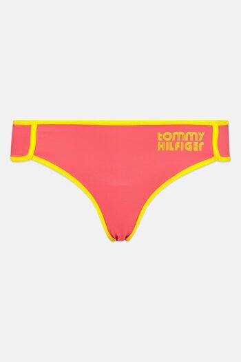 Tommy Hilfiger Women Brand Logo Hipster Brazilian Panty, Pink