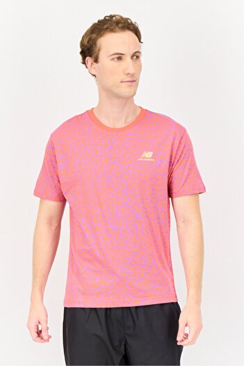 New Balance Men Sportswear Fit Short Sleeves Outdoors T-Shirts, Multicolor