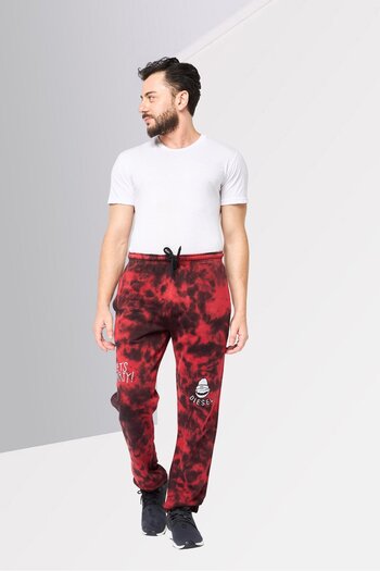 Diesel Men Regular Fit Tie Die Sweatpants, Multicolor