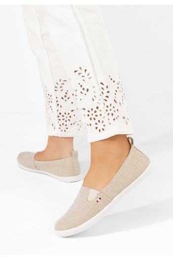 B T Shoes Béžové dámské espadrilky Maybelle