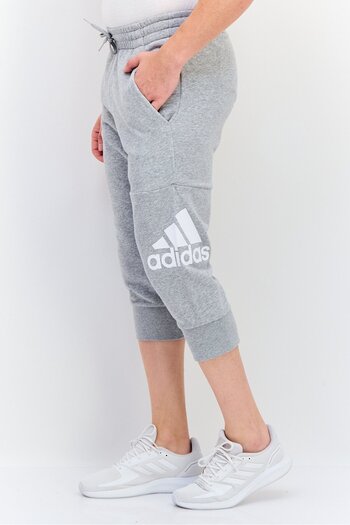 adidas Men Sportswear Fit 3/4 Outdoor Jogger Pants, Light Grey