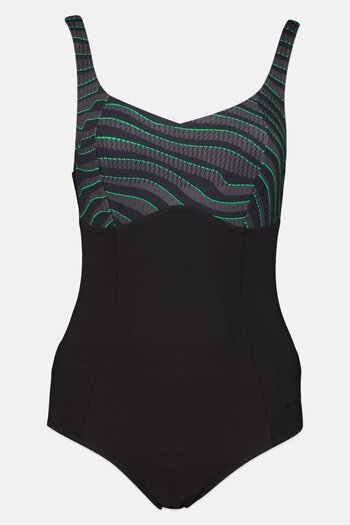 SPEEDO Women Brand Logo One Piece Swimsuit, Black