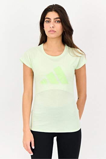 adidas Women Sportswear Fit Short Sleeves Training Top, Light Green