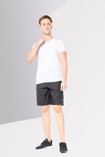 Givenchy Men Brand Logo Basic Shorts, Charcoal Black
