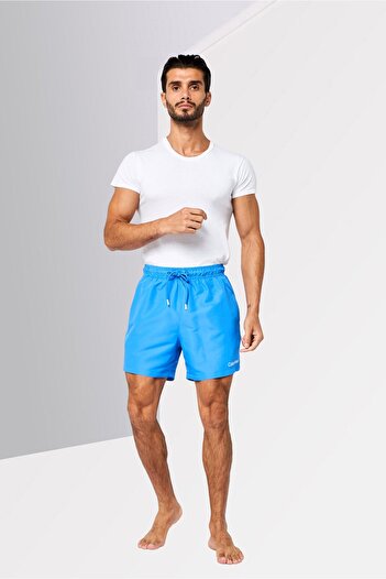 Calvin Klein Men Brand Logo Board Shorts, Blue
