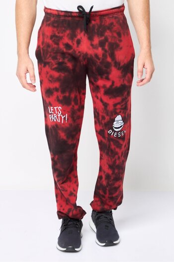 Diesel Men Regular Fit Tie Die Sweatpants, Multicolor