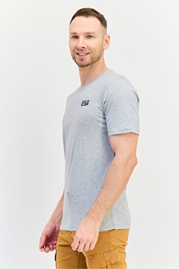 FILA Men Sportswear Fit Short Sleeve Outdoor T-Shirt, Grey