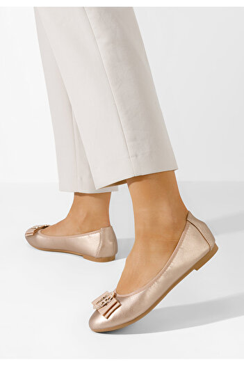 B T Shoes Champagne dámské baleríny Trisha