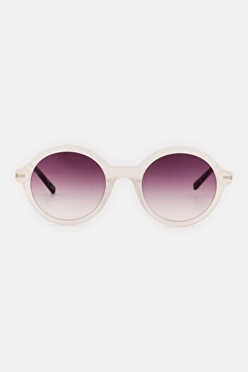 Dkny Women DK714S Round Sunglasses, White