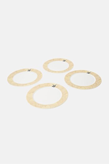 Berghoff 4 Pieces Printed Round Plate, Multicolor