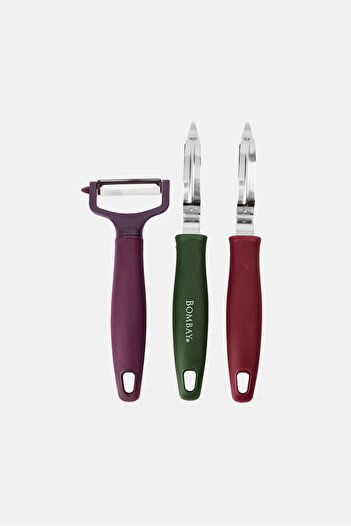 Bombay 3 Pieces Peeler Set, Multicolor