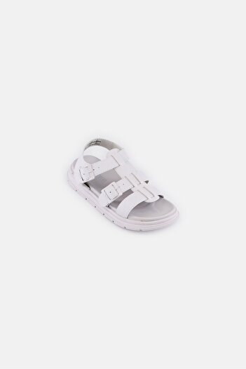 XTI Kids Girls Adjustable Buckle Sandals, White