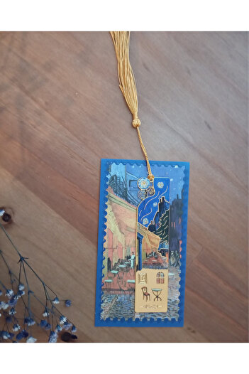 KAVİTİCARET Artistic Paintings Themed Bookmark, Metal Material Bookmark