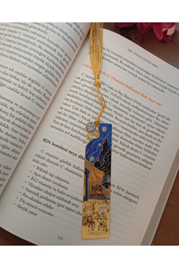 KAVİTİCARET Artistic Paintings Themed Bookmark, Metal Material Bookmark