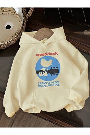 FUFLUNS WOODSTOCK PRINTED OVERSIZED UNISEX ΓΥΝΑΙΚΕΙΟ/ΑΝΔΡΙΚΟ ΦΟΥΤΕΡ ΜΕ ΚΑΛΥΜΜΑ ΚΕΝΤΡΟΥ