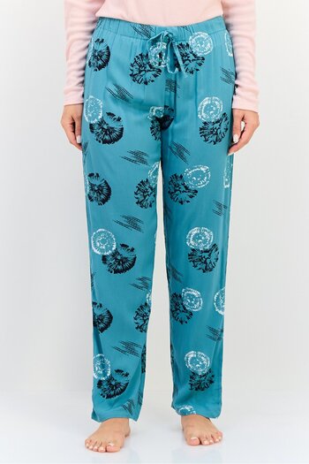 Zivame Coucou x Women Allover Print Drawstring Pajama Pant, Multicolor