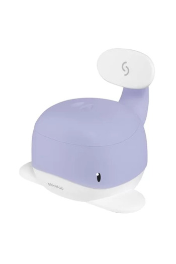 JollyMag Children's Potty, Pottili, Skiddou, Whale Shape, with Lid, Lavender Bloom