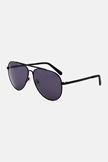 Guess Men GU0005902D62 Aviator Sunglasses, Black
