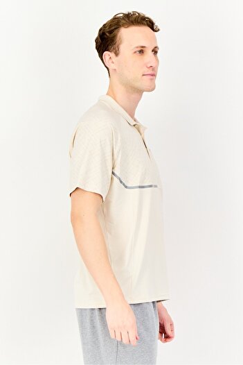 Puma Men Sportswear Fit Brand Logo Training Polo Shirt, Beige
