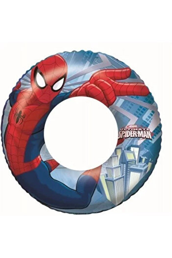BESTWAY Inflatable Spider-Man Swim Ring for Kids 3-6 Years, 98003, 56 cm