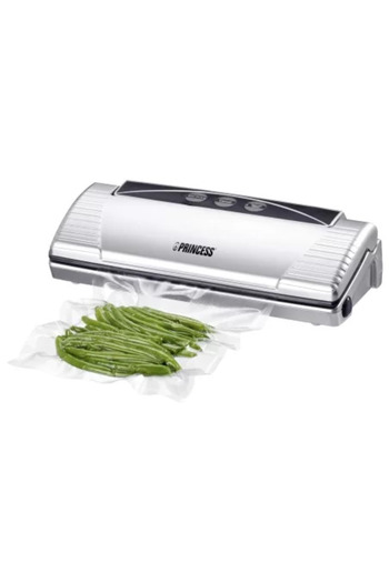 PRİNCESS Vacuum Sealing Device, 110 W, 85 kPa, Silver -
