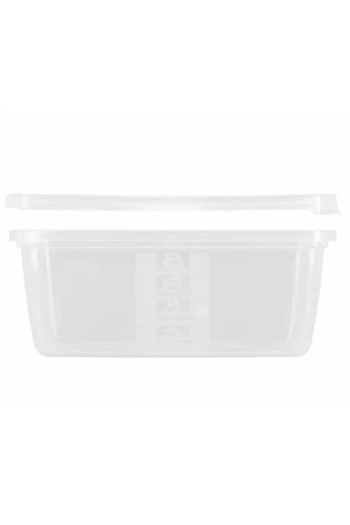 Gimihome Graded Food Container with Lid, 1.2 Liters, Transparent
