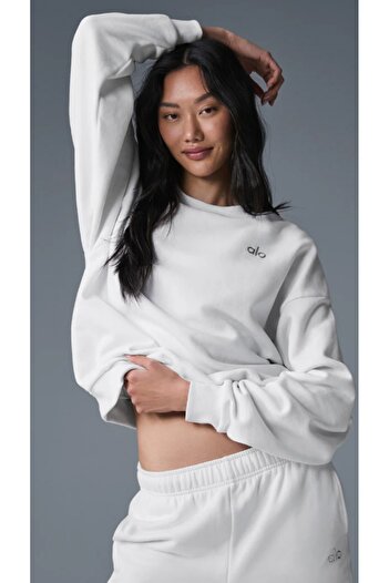 HepsitrentStore Alq Crew Neck Long Sleeve Basic Knitwear Sweatshirt