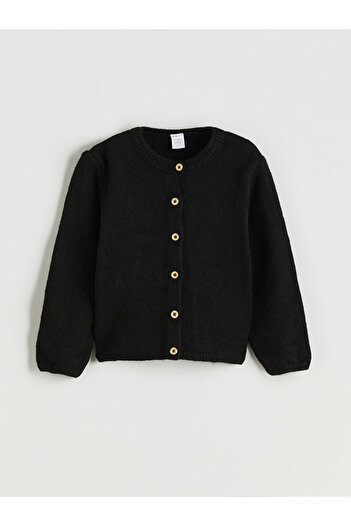 LC Waikiki Crew Neck Girl's Knitwear Cardigan