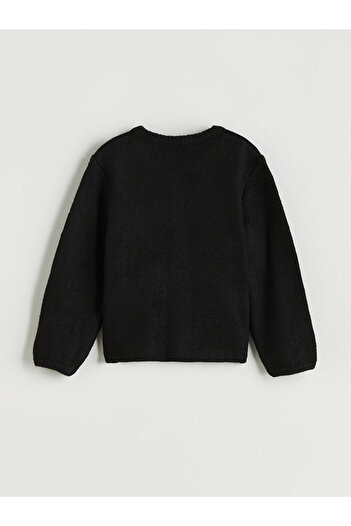 LC Waikiki Crew Neck Girl's Knitwear Cardigan